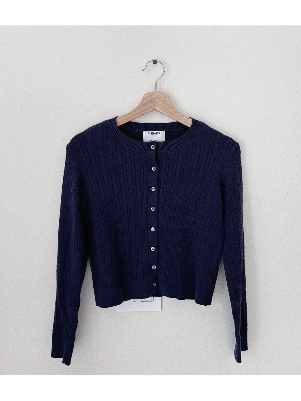 old navy so soft cropped cardigan